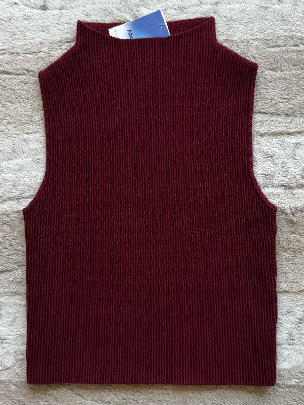 Abound Compact Rib Sweater in Red Grape Size M